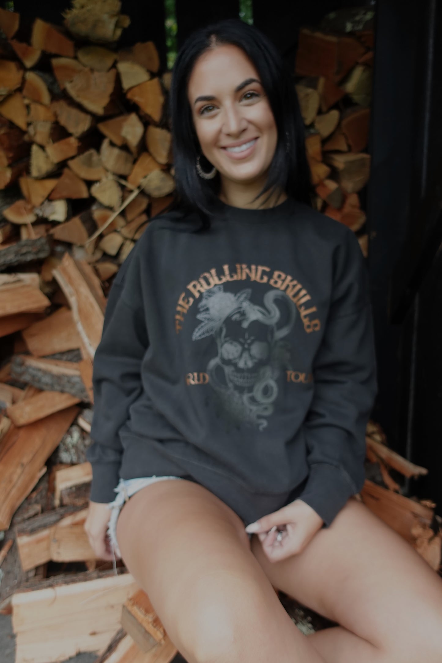 NEW! The Rolling Skulls Crewneck