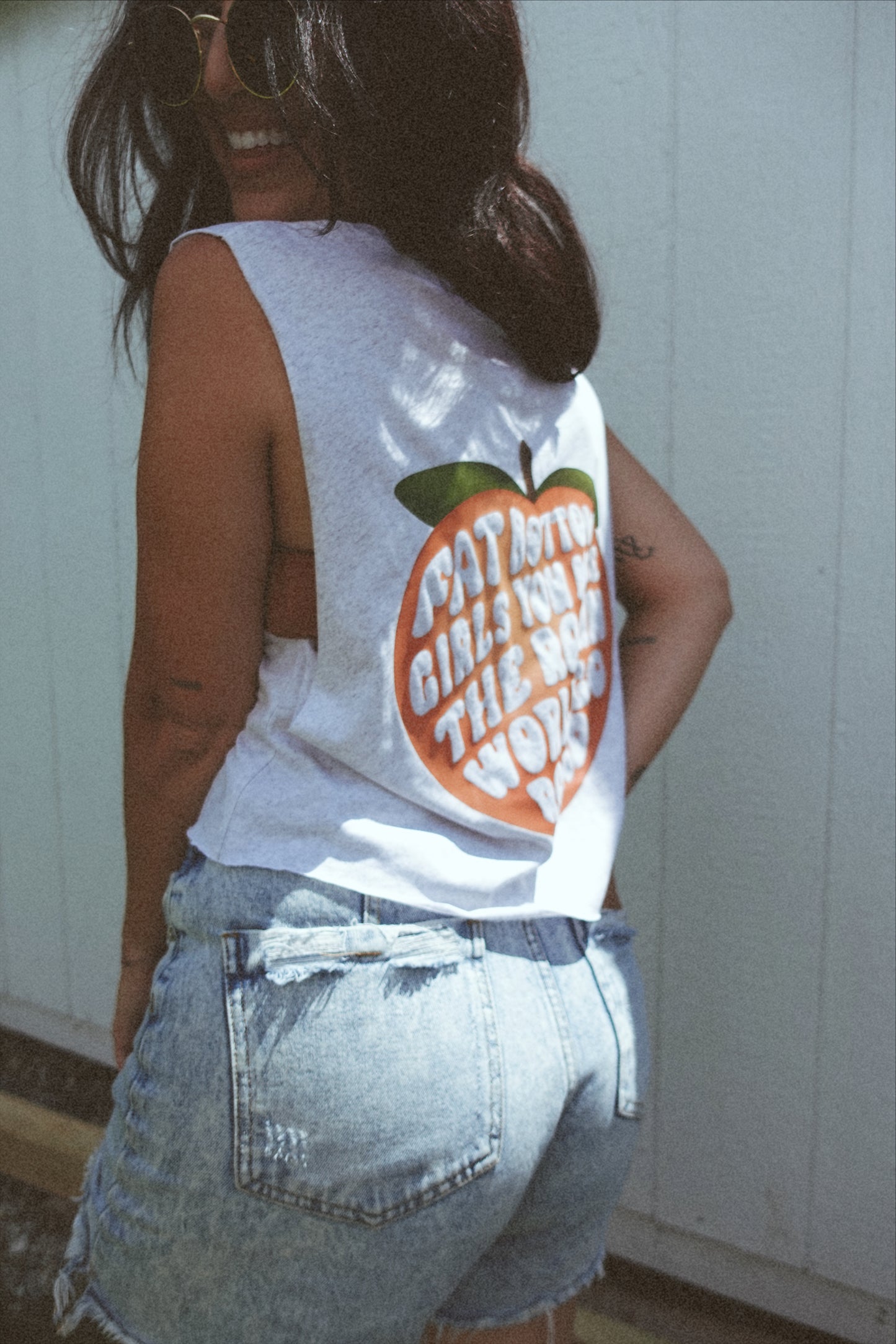 Fat Bottomed Girls Cropped Muscle Tee