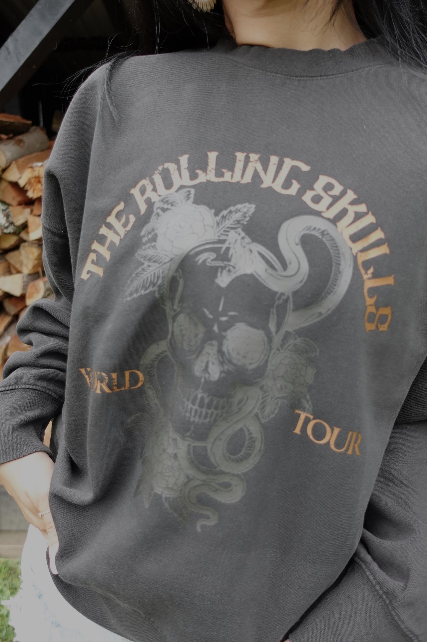 NEW! The Rolling Skulls Crewneck