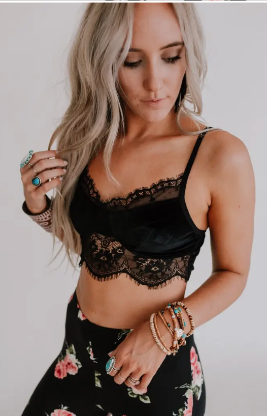 Velvet & Lace Bralette