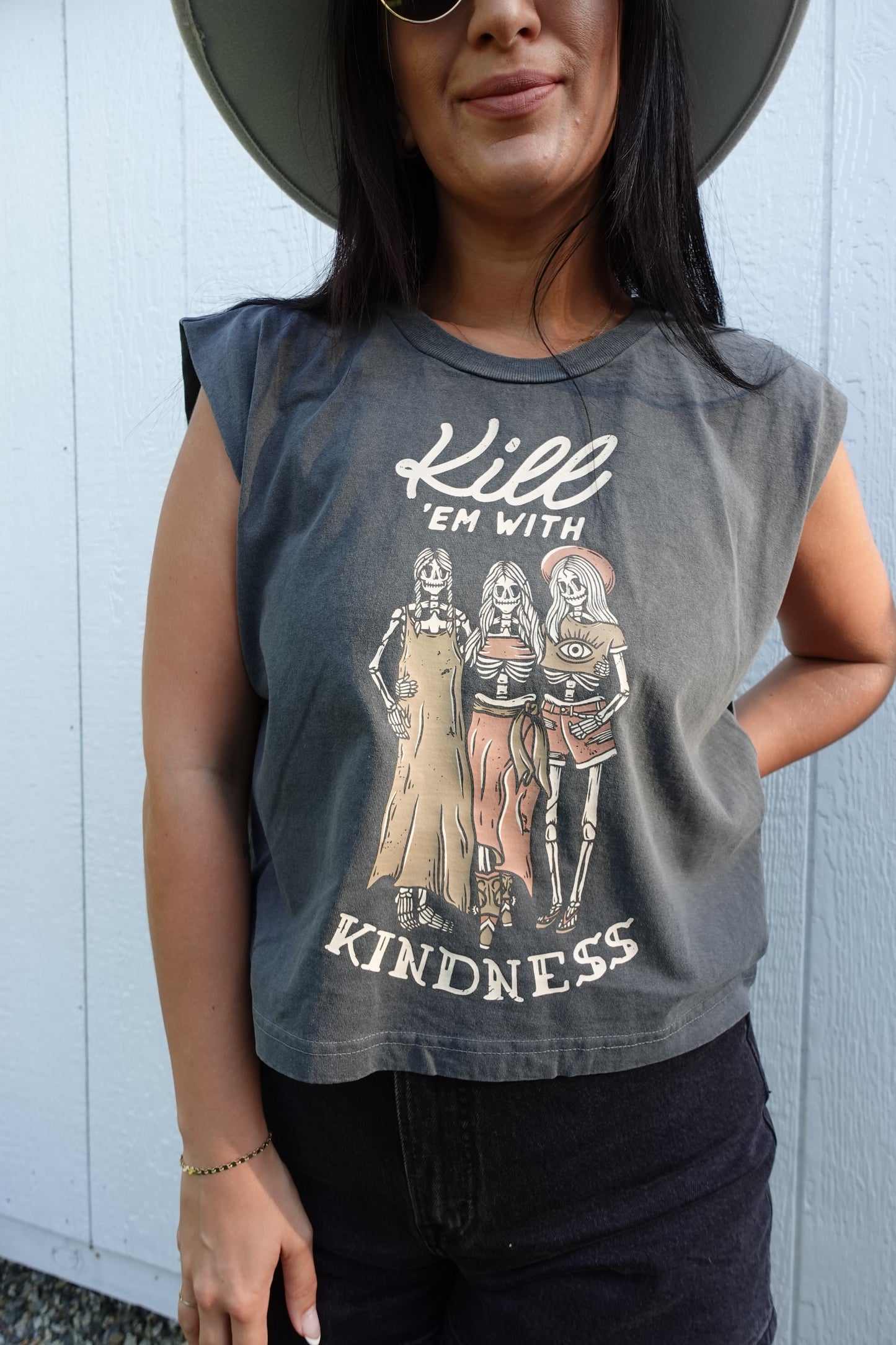 Kill 'em with Kindness Muscle Tee