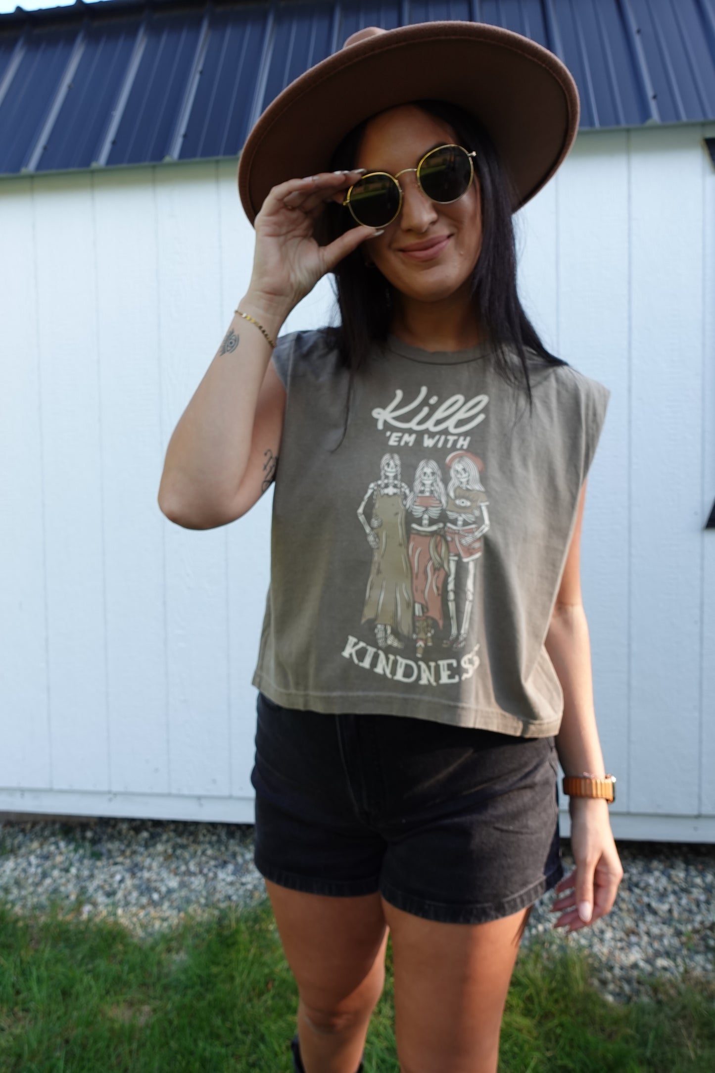 Kill 'em with Kindness Muscle Tee